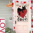 thumbnail image 2 of Love Hearts Black Cat Valentines Day House Flag 28x40 Inch Double Sided, Anniversary Rustic Yard Outdoor Decoration, 2 of 6