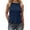 v#52Navy214, variant on Womens Tank Tops Flowy Vest Halter Top Plus Size Solid Color With Adjustable Thin Strap Backless Loose Fit For Summer Training Classic Tops,Black,M