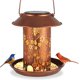 thumbnail image 4 of Luz solar para colibríes para exteriores | Plancha impermeable IP65 | Linterna colgante de jardín decorativa LED | Diseño hueco a prueba de óxido de 6.3in | Batería de 6-12 horas | Fácil recarga |, 4 of 7