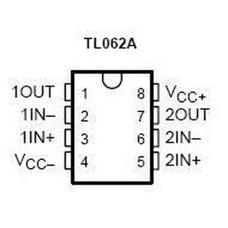 Op Amp - TL062 IC LINEAR - Op Amp Dual - 4 pieces