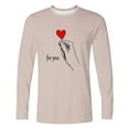 thumbnail image 4 of Amzcrzy - Sudadera Para Hombre, Estilo Casual, Con Estampado De Moda, Manga Larga, Cuello Redondo, Color Beige, Xl, 4 of 5