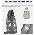thumbnail image 6 of Sling Backpack Sling Bag Crossbody Daypack Lightweight Hiking Pack Chest Bag With Front Pocket For Women Men Travel, 6 of 7