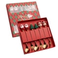thumbnail image 1 of Vaisselle de Moins de 10 Ensemble de Vaisselle de Noël Cuillère en Acier Inoxydable Ensemble Cadeau Cuillère à Dessert Fourchette Cuillère à Café Cuillère Pendentif de Noël Ensemble de Vaisselle Cadeau, 1 of 8