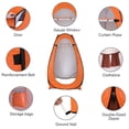 thumbnail image 3 of DFITO Portable Pop Up Toilet Shower Tent Changing Room Dressing Tent Camping Shelter Orange, 3 of 9