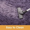 thumbnail image 6 of Softlife Stylish Soft Shaggy Velvet Carpet for Living Room/Bedroom, Fluffy Rugs,6' x 9',Grayish Purple, 6 of 7