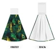 thumbnail image 2 of Kdxio Peacock Feathers2 Hand Towel with Loop Hanging Towel Absorbent Tie Towels for Kitchen Tea Bar Bathroom Decor, 2 of 7