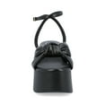 thumbnail image 6 of Journee Womens Lailee Buckle Platform Sandals, 6 of 9