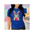 thumbnail image 2 of Playera de Mujer con Conejita Chic – Estampado Divertido y Colorido Color Azul Talla Extra Grande Marca Emil SaEs, 2 of 4