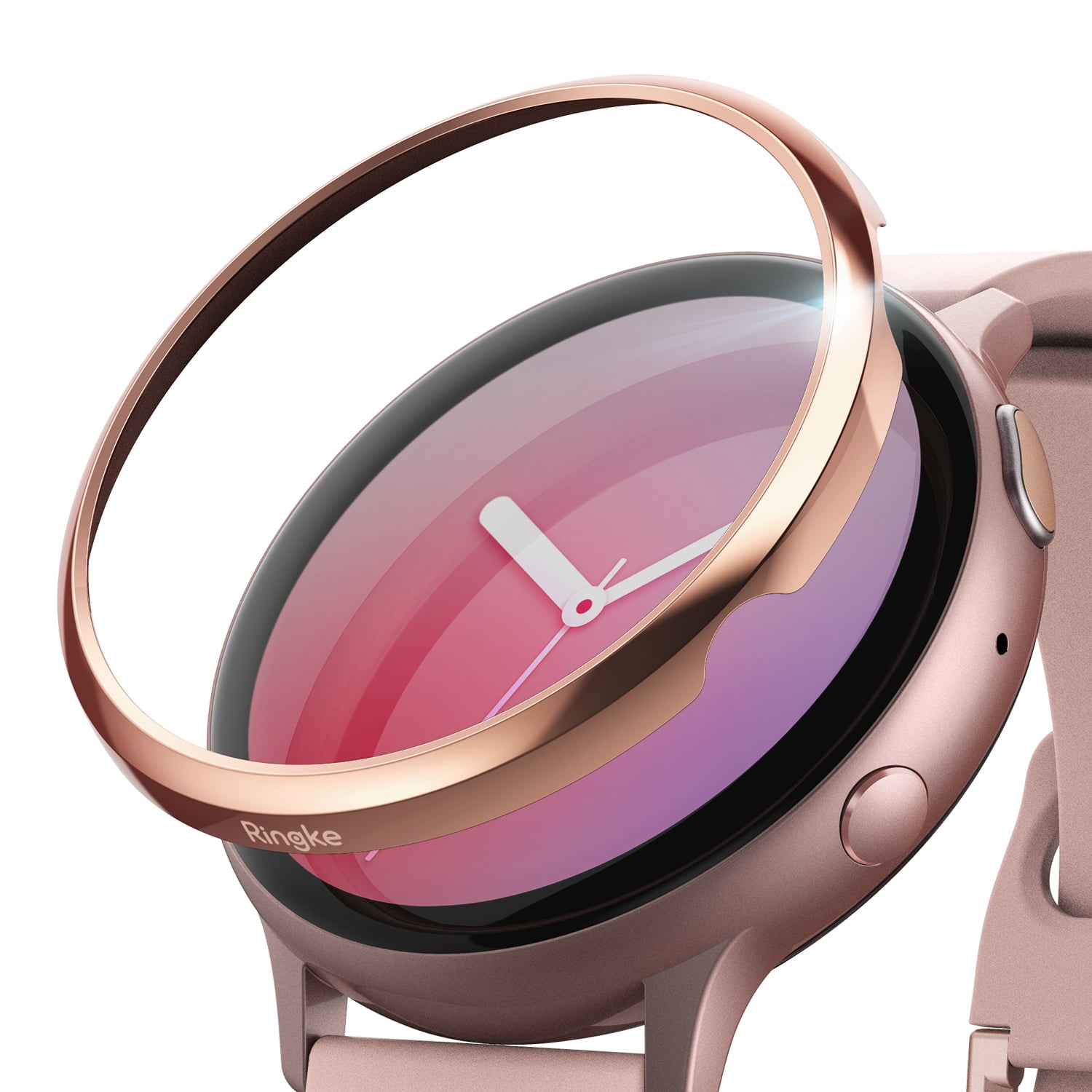 Ringke Bezel Styling Cover For Galaxy Watch Active 2 44mm Glossy Rosegold Gw A2 44 02 Walmart Com Walmart Com