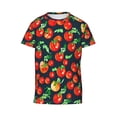thumbnail image 6 of Honeii Tomatoes Print Youth Short Sleeve T-Shirt,Boys Athletic Shirt,Quick Dry Short Sleeve Performance Moisture Wicking T Shirt, 6 of 6