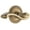 Vintage Brass, variant on Grandeur Portofino Door Lever with Circulaire Rosette