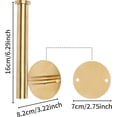 thumbnail image 4 of shiyou-Groleca 2 Pack Rideaux Adhésifs Sans Perçage, Attaches de Rideaux, Support de Rideaux en Métal (2, Or), 4 of 4