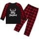 thumbnail image 4 of Conjunto de pijamas navideños a juego para la familia Ropa de dormir Mono con capucha con capucha para la familia Ormromra CJWUS-1654, 4 of 7