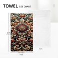 thumbnail image 4 of Nawy Cute Floral Design Sherpa Throws Kitchen Towels 2-Pack for Bathrooms & Kitchens 27.5x16in 27.5*16in, 4 of 6