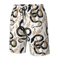 thumbnail image 6 of Uemuo Snake Pattern Men's Swim Trunks Hawaiian Beach Bathing Suit Swimsuits Beach Quick-Dry Shorts with Pockets-, 6 of 9