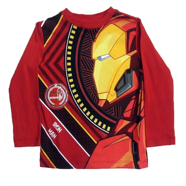 Playera Marvel Avengers Rojo Para Niño Talla 10