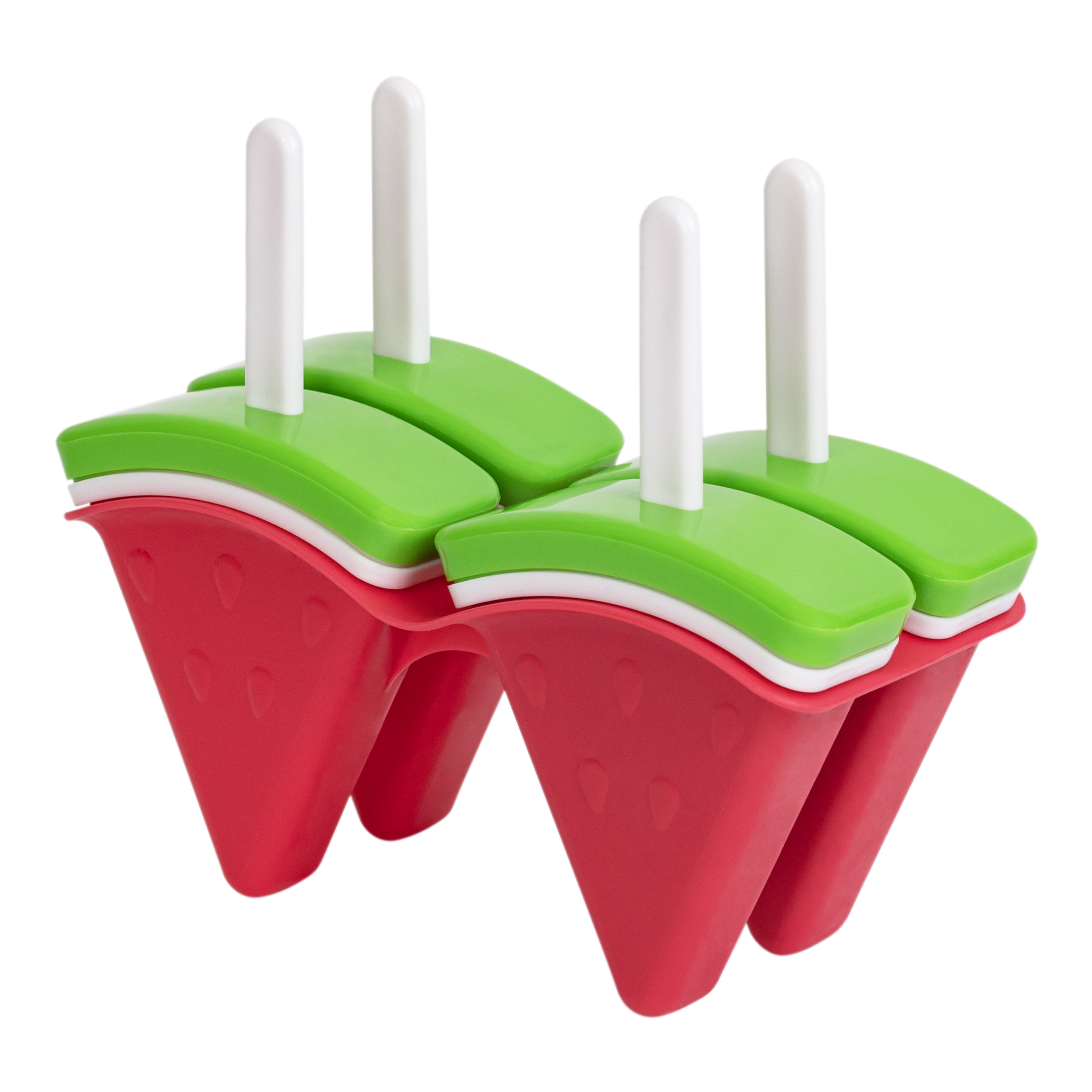 JOIE MSC Watermelon Shape Freeze Pops Popsicle Maker 4pc for sale