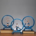 thumbnail image 4 of Yoga, Adorno De Resina, Esculturas De Pose De Yoga Para Niña, Decoración De Escritorio Para Armario De Casa Scienceny HA044452-03, 4 of 6