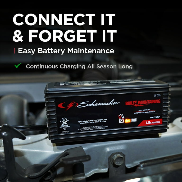 Schumacher SC1319 Fully Automatic Battery Maintainer Amp,, 58 OFF