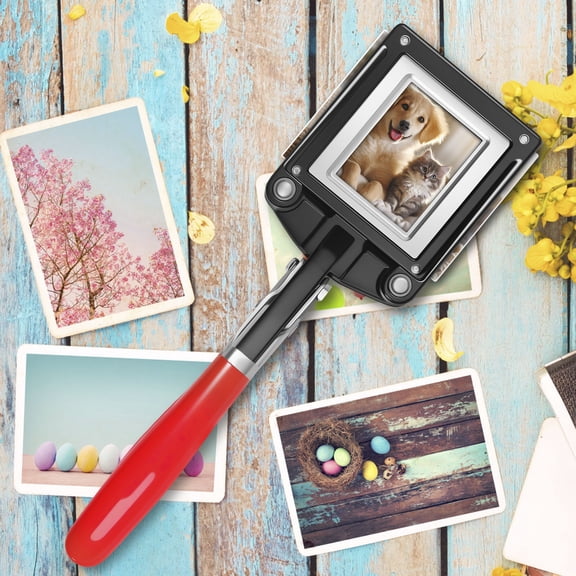 Tcwhniev Passport Photo Cutter Portable Handheld Photo Cutter Metal Picture Trimmer Portable Picture Cutting Tool Precise Cutting 4.5×3.5cm Size for Licenses ID Cards