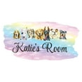 thumbnail image 2 of Personalized Watercolor Decal Bedroom Wall Decal for Children Multicolored Dogs & Puppies Painting Art Cute Custom Name Décor - Size: 30 In x 15 In, 2 of 5