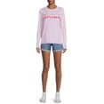 thumbnail image 3 of Time and Tru Women's Pull-On Denim Shorts, 5" Inseam, Sizes XS-XXL, 3 of 5