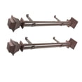 thumbnail image 2 of Domovina Chris 1.5 - inc  dia. Side Curtain Rod 12-20 inch long, Set of 2-Color:Cocoa, 2 of 2