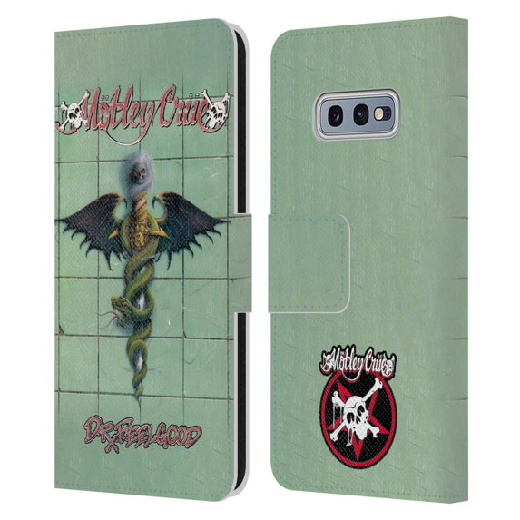 Head Case Designs Officially Licensed Motley Crue Albums Dr. Feelgood Leather Book Wallet Case Cover Compatible with Samsung Samsung Galaxy S10e