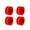 Red, variant on Visland Roller Skate Wheels Luminous Light Up, 4 Pack with Bearings - Roller Skate Wheels for Double Row Skating and Skateboard