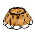 thumbnail image 1 of 7 inch Plastic Braided Basket Fruit Vegetable Cookies Container Holder Black&orange, 1 of 7