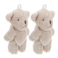 thumbnail image 2 of 2pcs Mini Plush Bear Stuffed Animals Tiny Soft Handmade Decor for Dollhouse Photography Adorable Lifelike Bear Ornaments, 2 of 4
