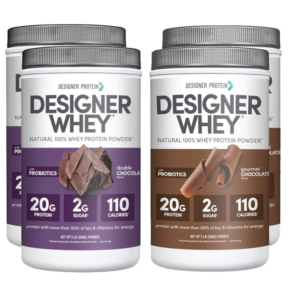 Designer Whey Protein Powder - Gourmet Chocolate (4 lb) + Whey Protein Powder - French Vanilla (4 lb) - Walmart.com Designer Whey Protein Powder - Gourmet Chocolate (4 lb) + Whey Protein Powder - French Vanilla (4 lb) - Walmart.com