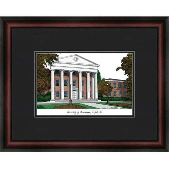 Campus Images MS999A University of Mississippi Academic Lithograph Frame