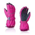 thumbnail image 1 of Guantes cálidos impermeables de color rojo rosa para esquiar al aire libre (12-14 a?os) ZefeiWu 8390614094086, 1 of 1