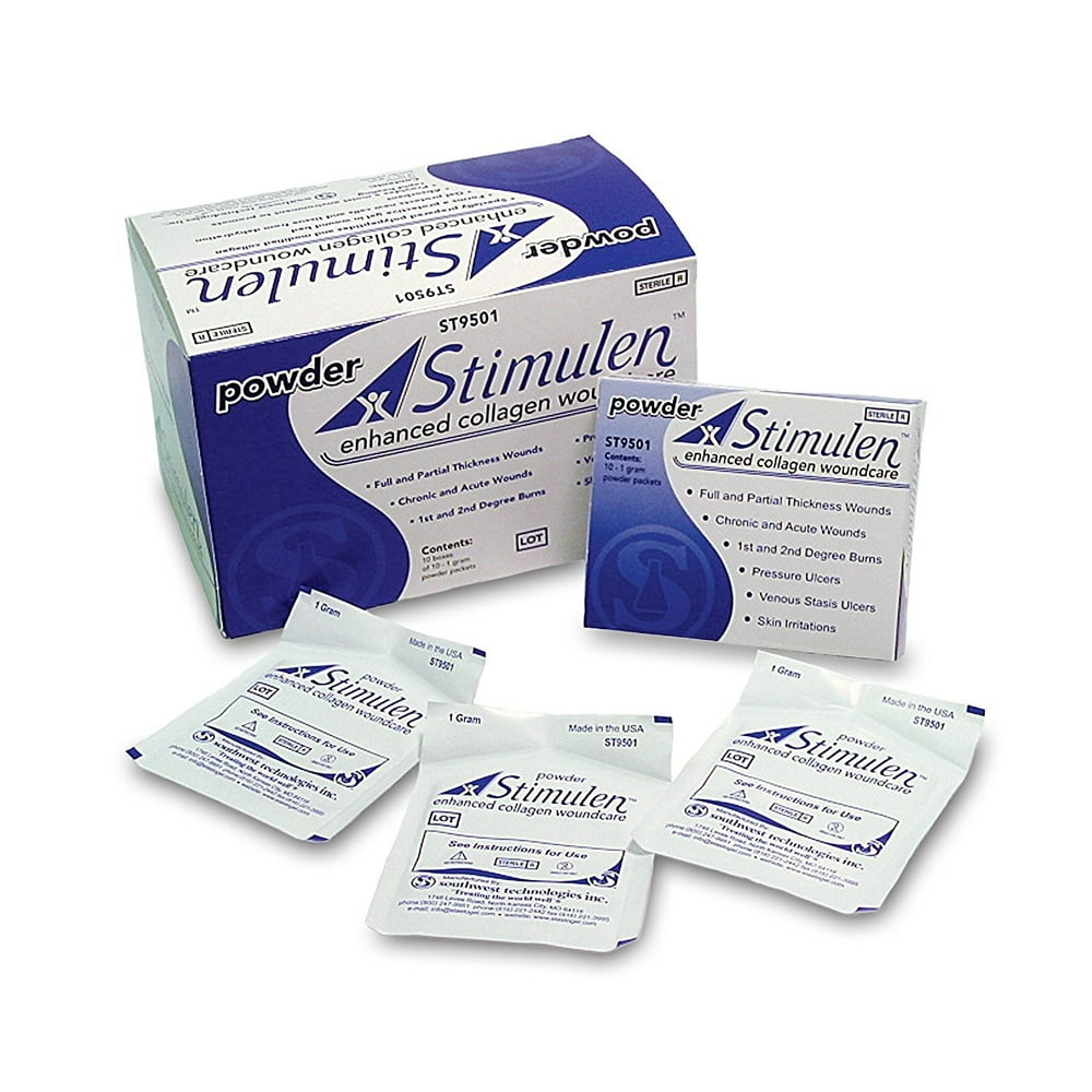StimulenCollagen Wound Care Powder 10 Sachets/Box 1 Gram/Sachet DT9501