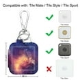 thumbnail image 2 of Fintie Case for Tile Mate (2022/2020/2018/2016)/Tile Pro (2020/2018)/Tile Sport/Tile Style/Cube Pro Key Finder, Vegan Leather Protective Cover with Keychain, Galaxy, 2 of 13