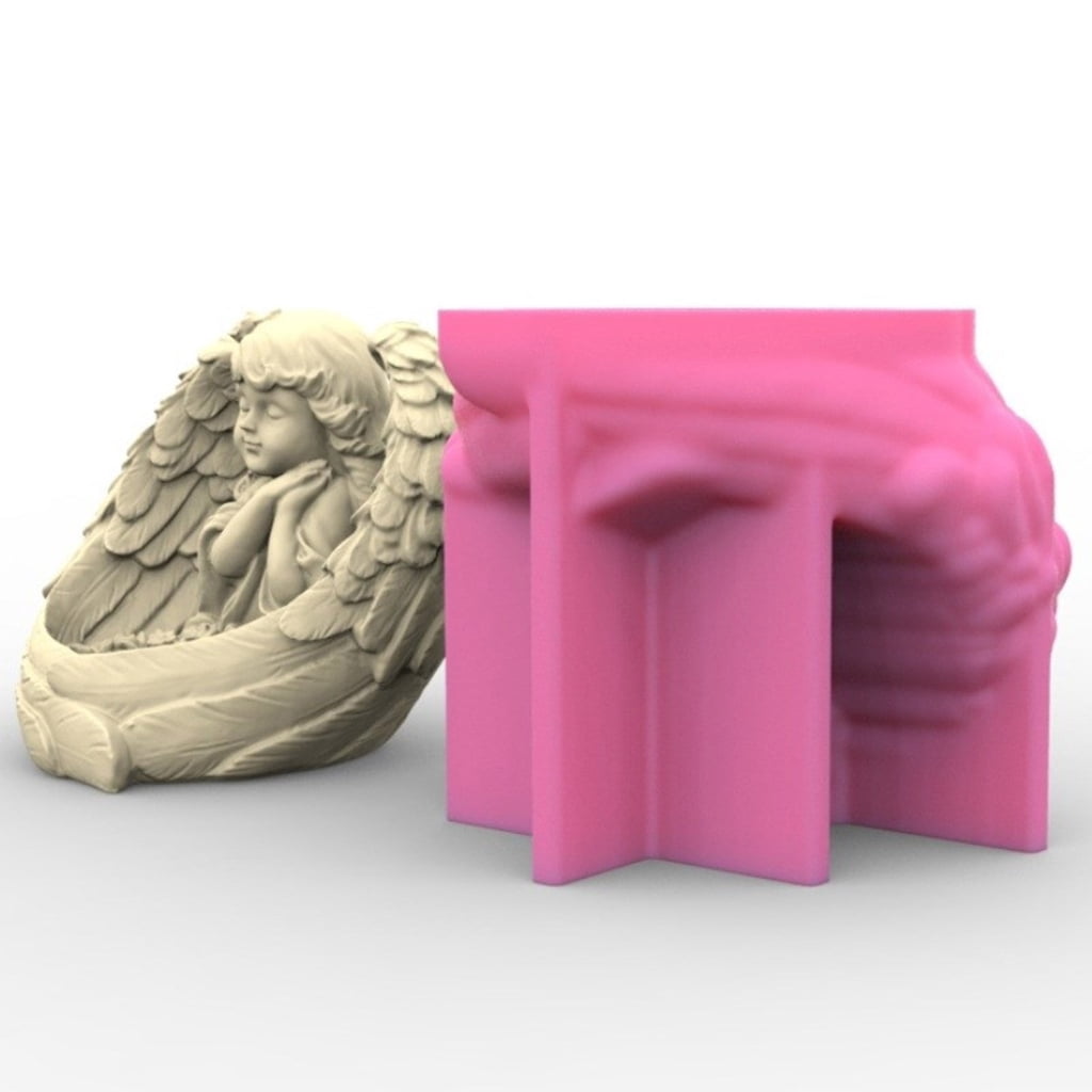 Versatile Silicone DIY Moulds Candle Holder Mold Angel Girl Shape Candlestick Molds Silicone Mould for DIY Candle Holder
