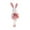 Pink, variant on Easter Scene Decor Set – Bunny Doll with Flower Pendant, Themed Easter Decorations & Party Gift(Pink)