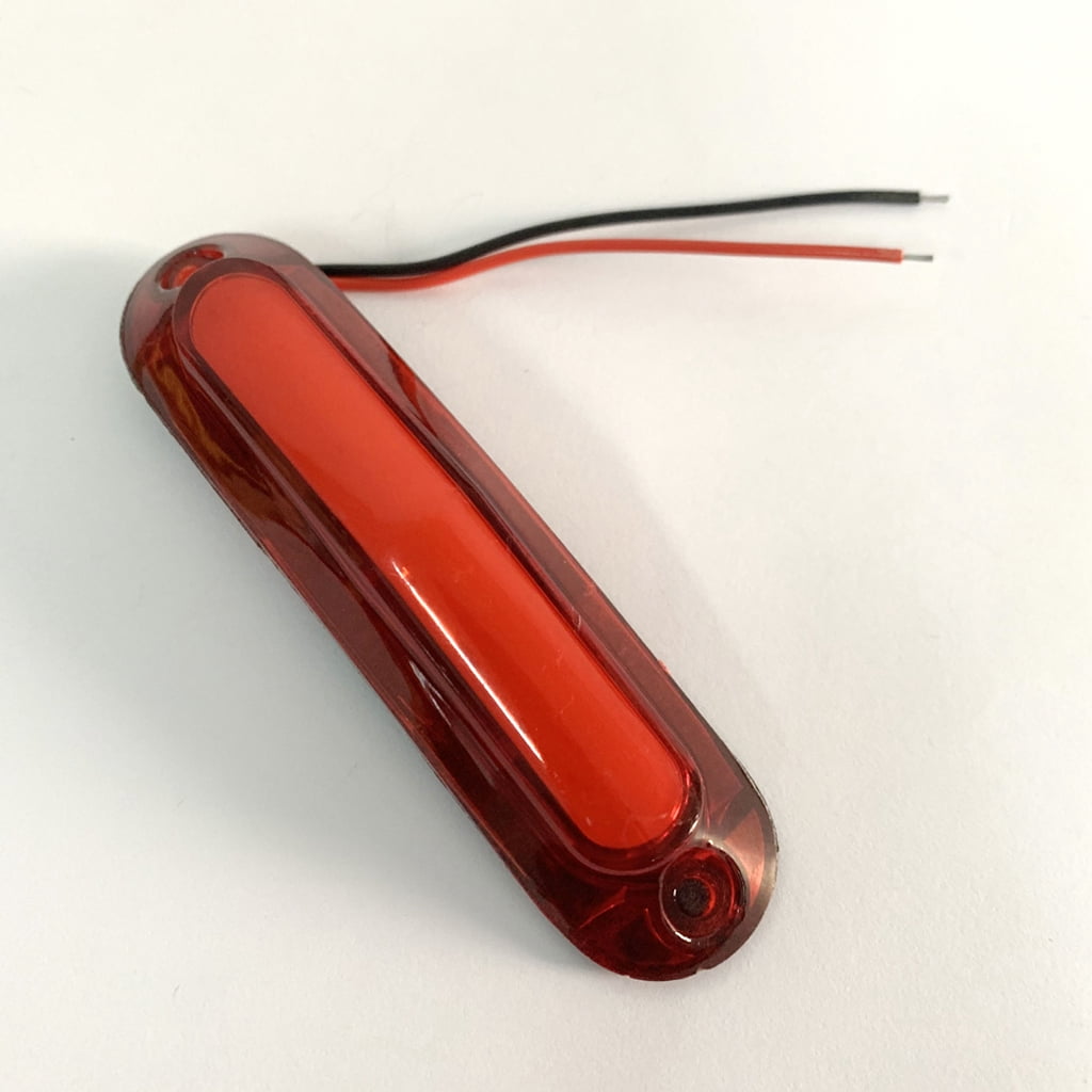 Huhudde 2x 6LED Trailer Truck Tail Light Stop Brake Turn Signal Tail Warning Lamp 12-24V