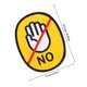 thumbnail image 2 of NUOLUX Pegatina De Señal Para De Con Advertencia No Tocar Y Acabado Fino, 2 of 7