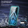 thumbnail image 3 of Funda GOLDJU para iPhone 17 de 6.3" a prueba de agua IP68 con imán azul, 3 of 7