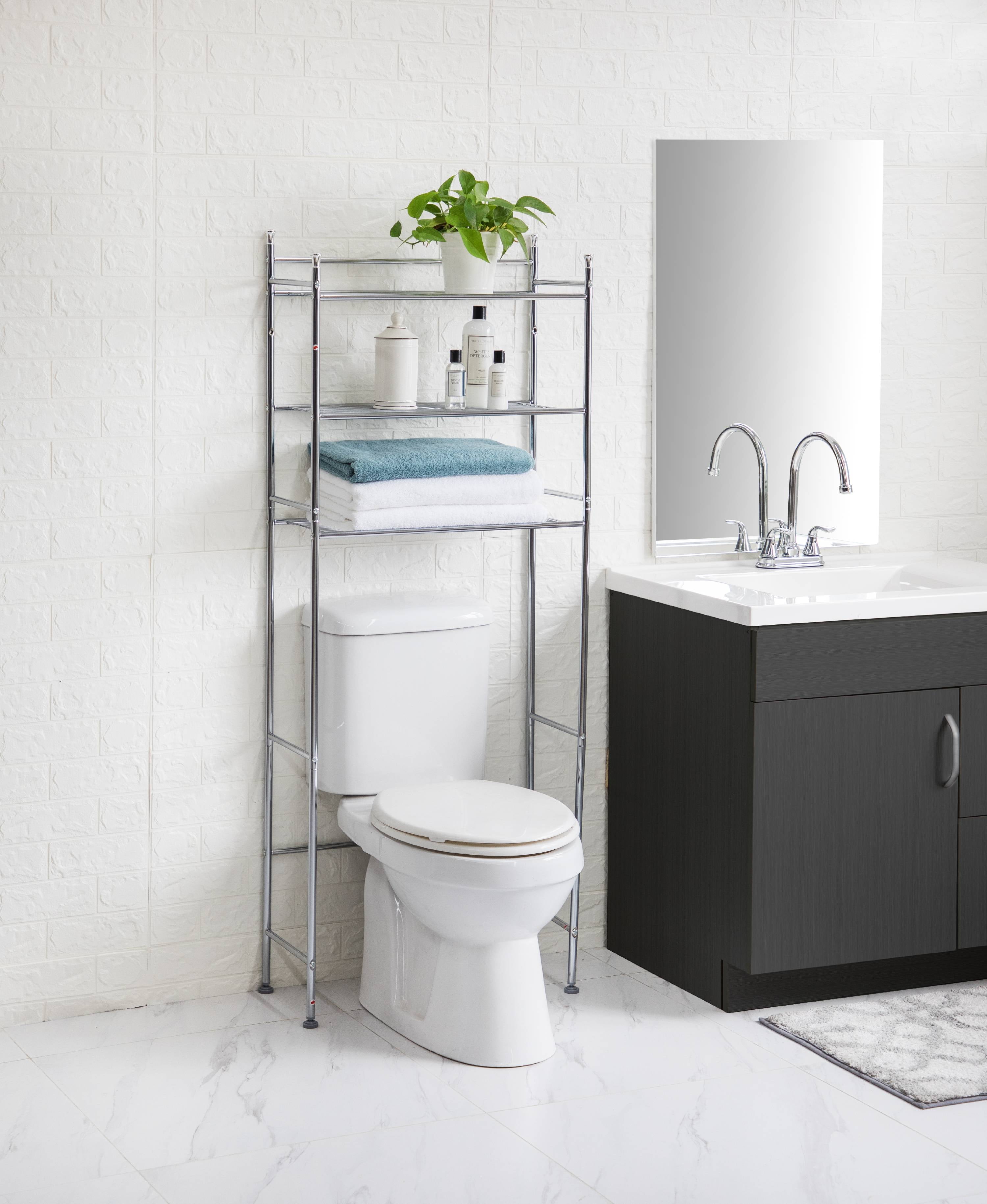 Etta Avenue™ Marisa Chrome Freestanding Over-the-Toilet 3 Shelf Storage  Etagere& Reviews