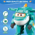 thumbnail image 5 of Super Wings Transformer Toys 2 en Tino Robot Transformer Figuras de acción Modo 2 en 1 Robot Transformer Toys para niños niñas 4-6 6-8 Divertidos juguetes de avión para niños pequeños Niños de 3 4 5 6, 5 of 5