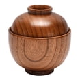 thumbnail image 3 of Lubelski Rice Bowl Japanese Style with Lid Dishwasher Safe Food Container Tableware Rice Salad Soup Snack Wooden Bowl Kitchen Supplies, 3 of 7