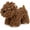 Brown, variant on Shaggy Dog Hand Towel, Cute Dog Chenille Hand Towel with Hanging Loop, 3D Fuzzy Puppy Hand Drying Towel, Soft Absorbent Microfiber Towel for Bathroom Kitchen Sink Countertop Decor