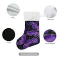 thumbnail image 3 of RMDQTR Christmas Stockings for Xmas Gifts - Large Size Festive Holiday Decor for Family Retro Purple Butterfly and Flowers, 3 of 8