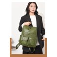 thumbnail image 2 of PRIYAL Leather Backpack Laptop Vintage Backpack Waterproof Flap Bookbag for Men Leather Travel Backpack for Men Casual Knapsack, 2 of 14