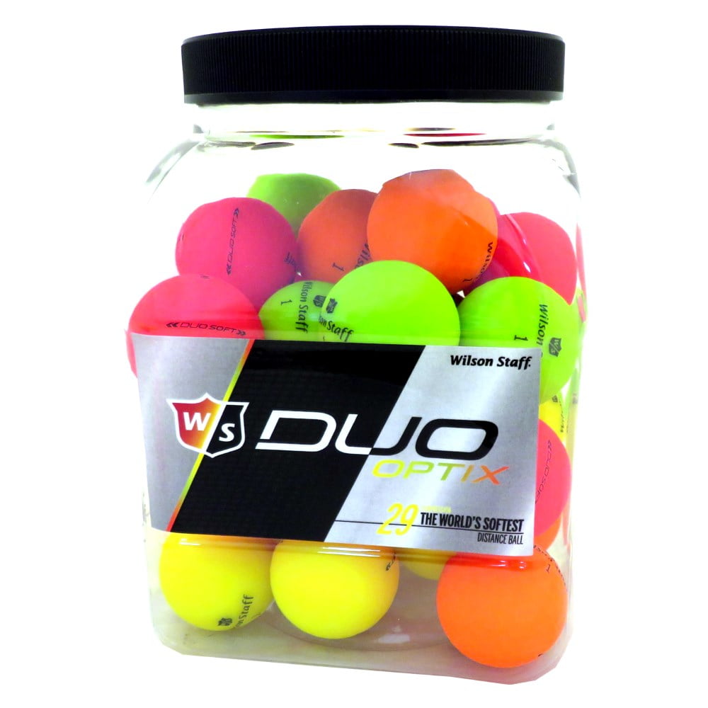 Wilson Staff Duo Soft Optix Golf Balls, Assorted Colors, 36 Pack