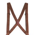 thumbnail image 6 of Men Women Suspender with Swivel Hooks, Adults X Shaped Adjustable Elastic Straps, Side Clip Suspenders Trucker Suspenders Pants Supplies Brown, 6 of 7