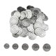 thumbnail image 1 of Vogacara 100Pcs/set Chips 5 10 20 100 Coin Pirate silver Casino 50 Game Coins Juegos de cartas, 1 of 1